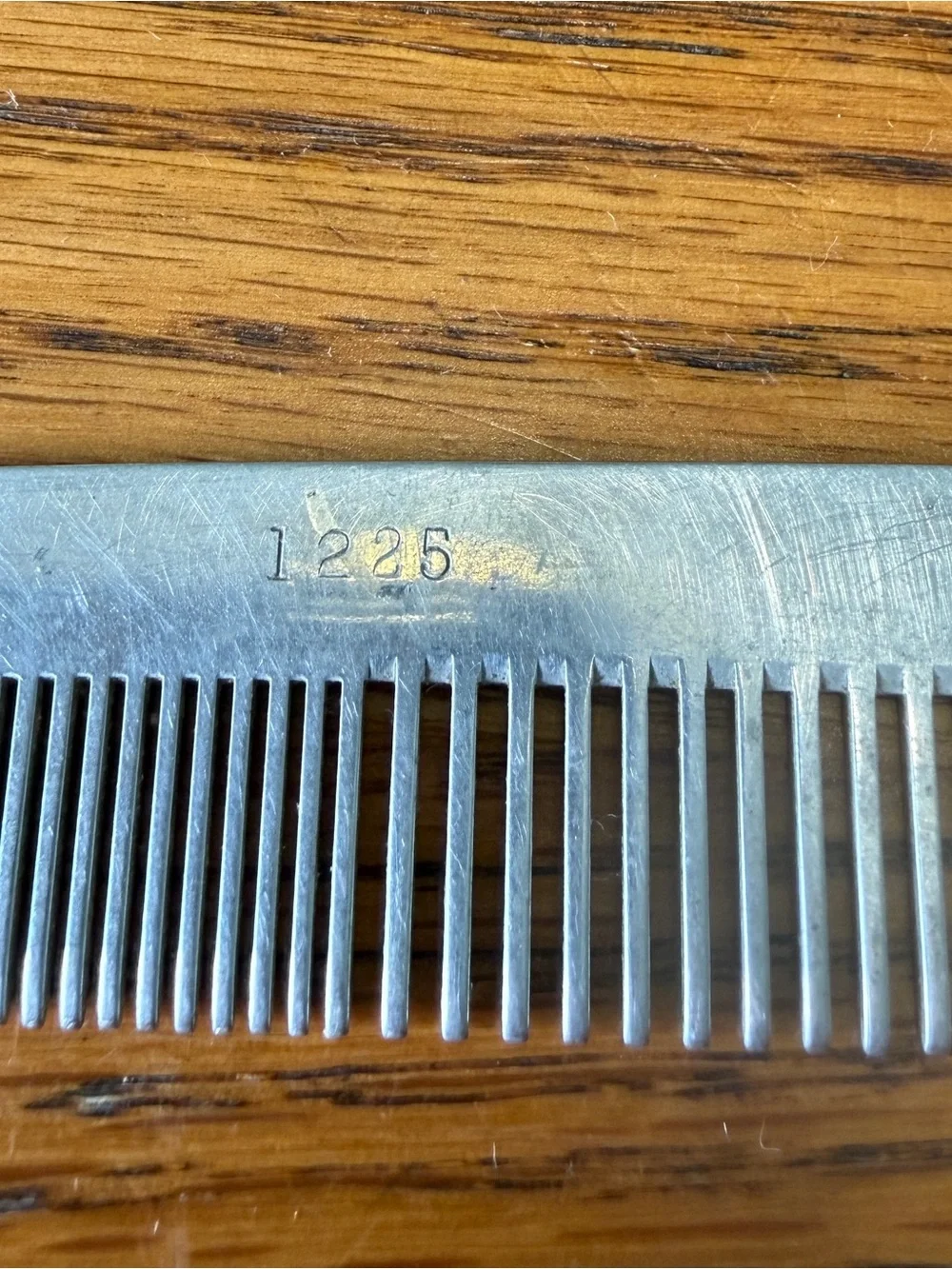 Set Of VTG Aluminum Metal Silver Comb Flamingo Comb Set Made In Sweden